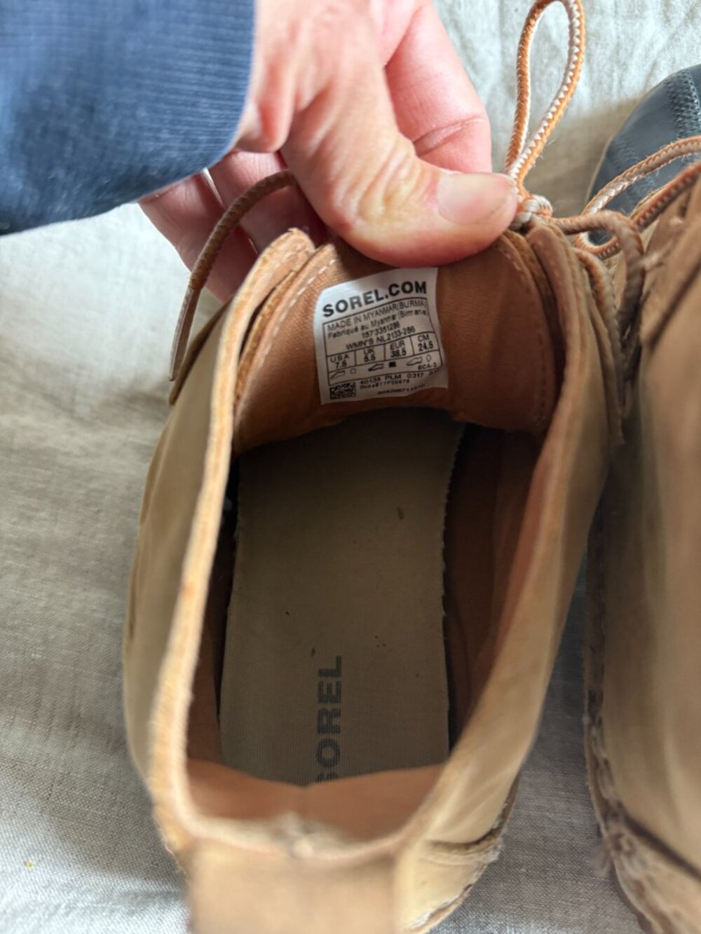 Sorel Women's Out N About Waterproof Leather Duck Rain Boots Size 7.5 - Picture 5 of 5